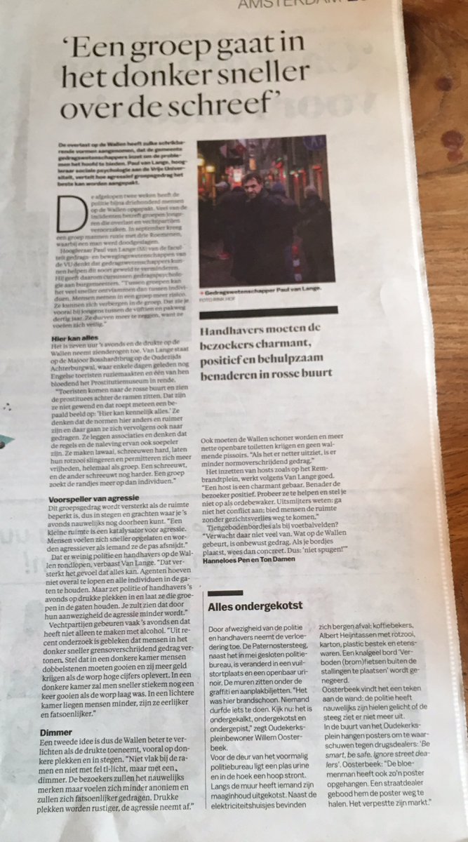 LucienneG's tweet photo. Interessant artikel over de relatie tussen toegenomen drukte in A'dam en groepsdynamica. #parool #groepen #teamcoachen https://t.co/wk2kkqNplT