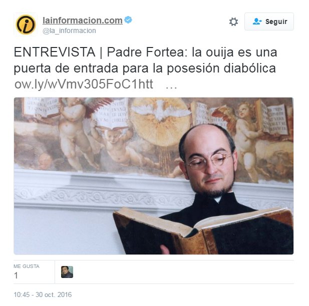 Padre Fortea: la ouija es una puerta de entrada para la posesión diabólica 