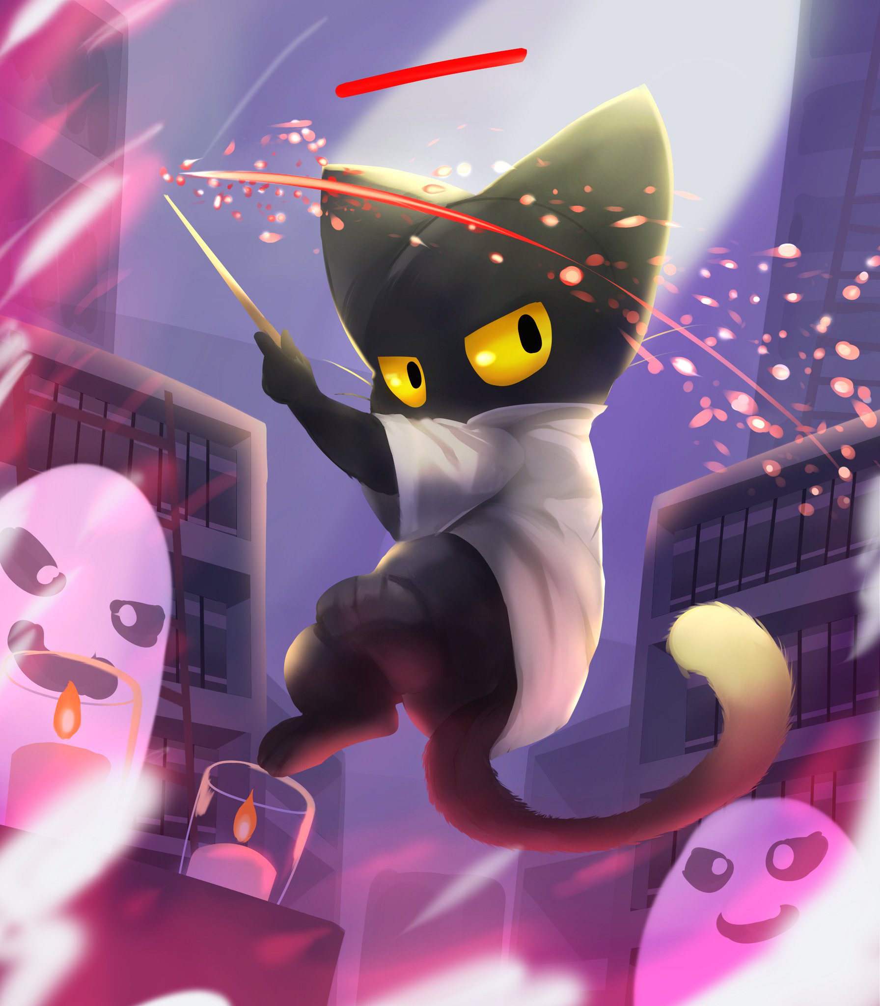 Kutto on X: Google halloween cat uwu Game here >>