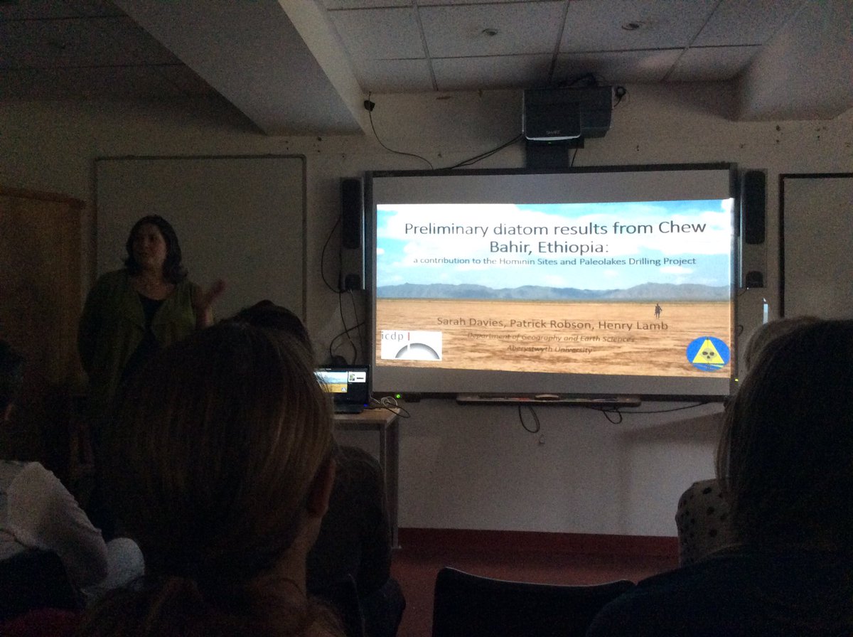 Suz_McG's tweet photo. My roomie @sarahdavies_sjd talking about Ethiopian diatoms #bdm2016 https://t.co/2NSDwVbu65