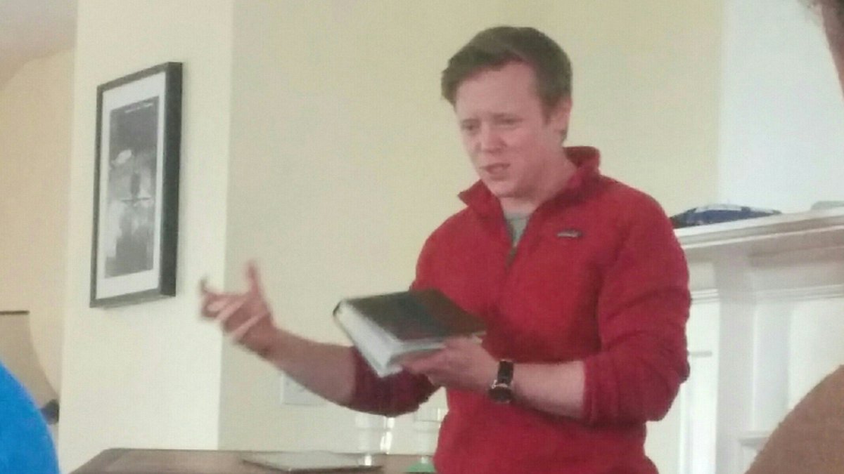 AberystwythCU's tweet photo. Great to have @JohnJavanPerry with us on our last day of our weekend away! Grateful to @the_EMW and @Brynygroes1 for a fantastic time! @UCCF https://t.co/H1chMlG7mW