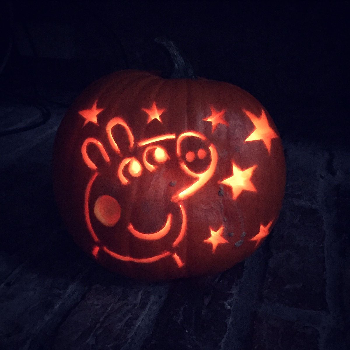 Peppa Pig Pumpkin Stencil peppa-pig-pumpkin-stencil