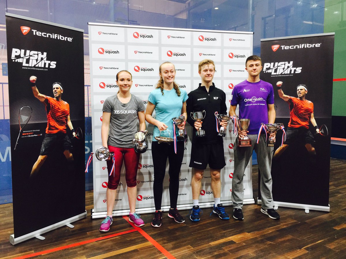 BJCsquash's tweet photo. The #BJC2016 Under 19 & 17 champs - Lucy Turmel, Elise Lazarus, Kyle Finch & Nick Wall 👏💪🏆🇬🇧 https://t.co/KA4jf0b4gi