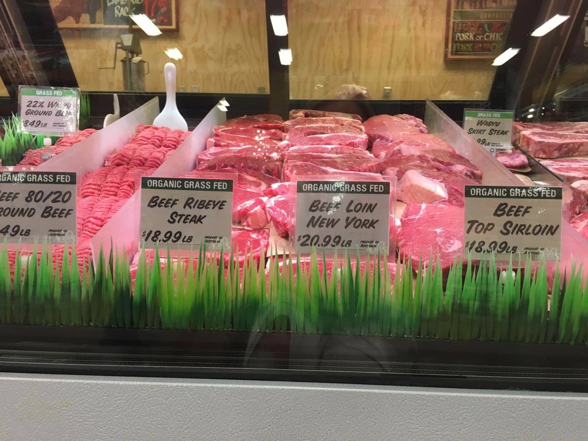 OBEOrganic's tweet photo. Shoppers at the new @LazyAcresMarket store in #Encinitas California can find our certified organic, grass-fed beef in the meat department. https://t.co/PSKF9vbYhf