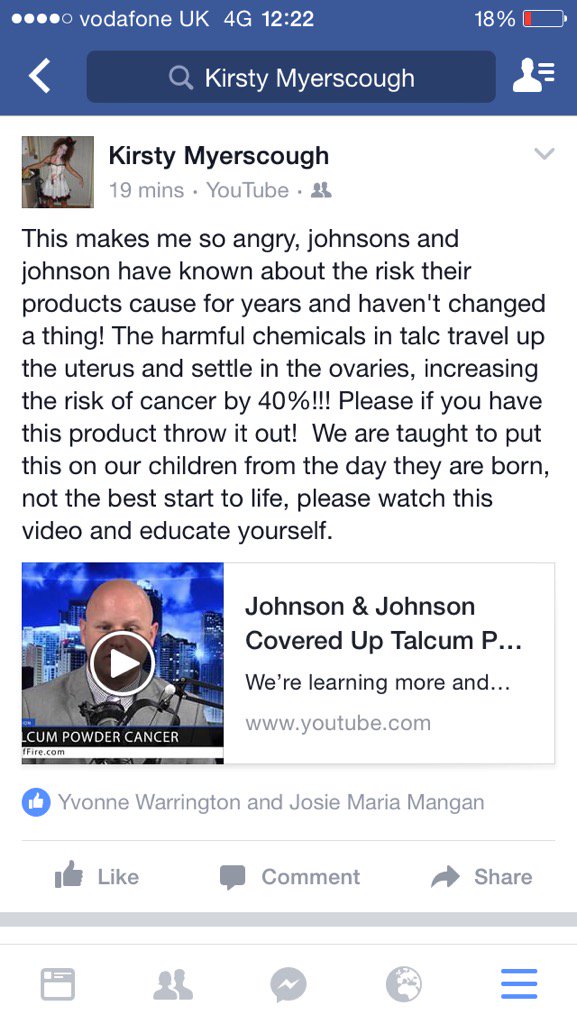 ytsrik22's tweet photo. https://t.co/pCXdPVLLWT #educateyourself #johnsonandjohnson #disgraceful #stop #increasingcancer https://t.co/Fb89f8G5j7