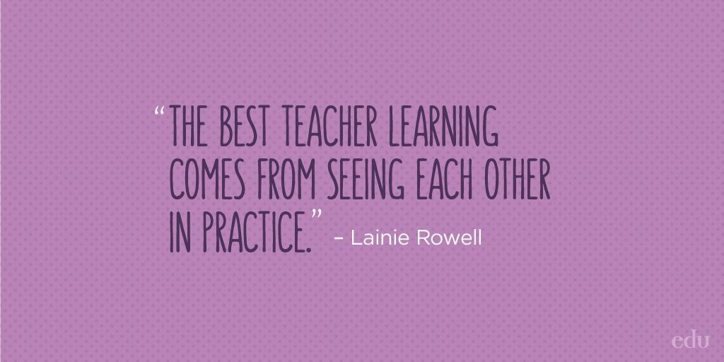 justintarte's tweet photo. Make the choice to spend time in another teacher's classroom... you're guaranteed to learn something. via @edutopia #edchat #education https://t.co/05Uv6Iqaks