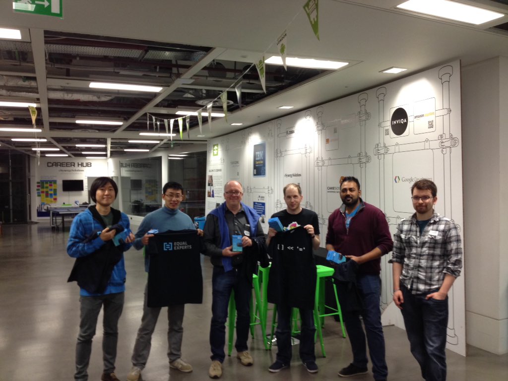 Enrico__Meloni's tweet image. #droidconUK winners of @EqualExperts challenge today at the #droidconhack - well done!