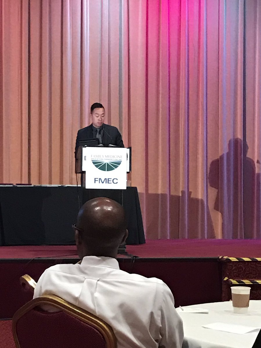 jnewlee's tweet photo. How do you find meaning in the practice of medicine? Thanks for sharing your stories @ #FMEC_2016 Dr. G, Dr. Amy, and @AlbanyMed's Tri Trang https://t.co/t9cyvckvQU