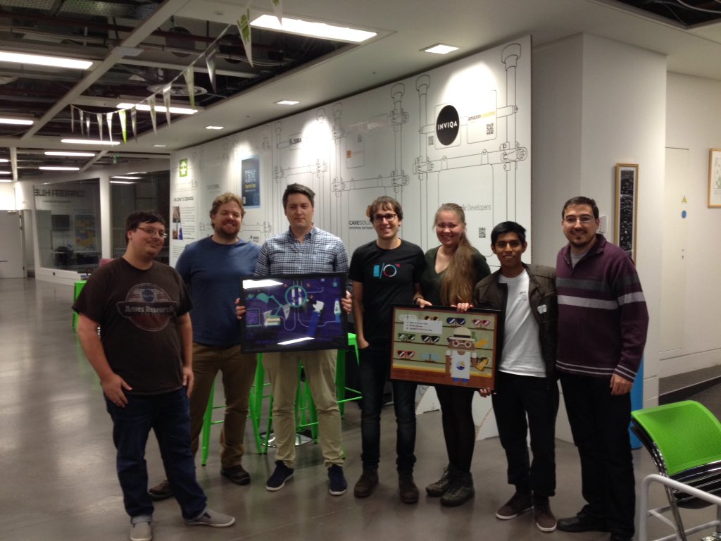 Enrico__Meloni's tweet image. #droidconUK winners of @google and @novoda challenge at the #droidconhack - congrats!