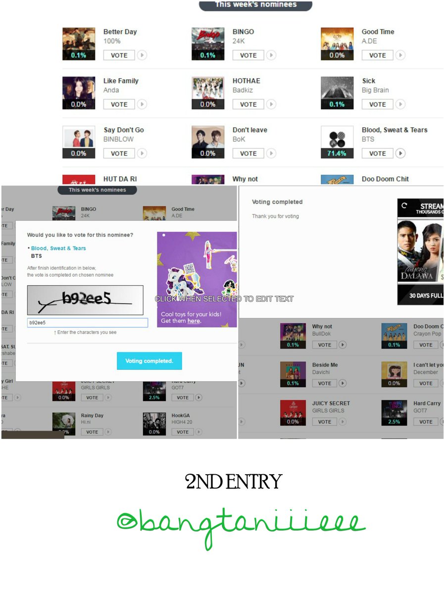 hui_niverse's tweet photo. @Staetaesty wahh I made it before 12KST #VOTING_BSTGA thank you 💕 #ENTRY02 https://t.co/Cd60rPhog1