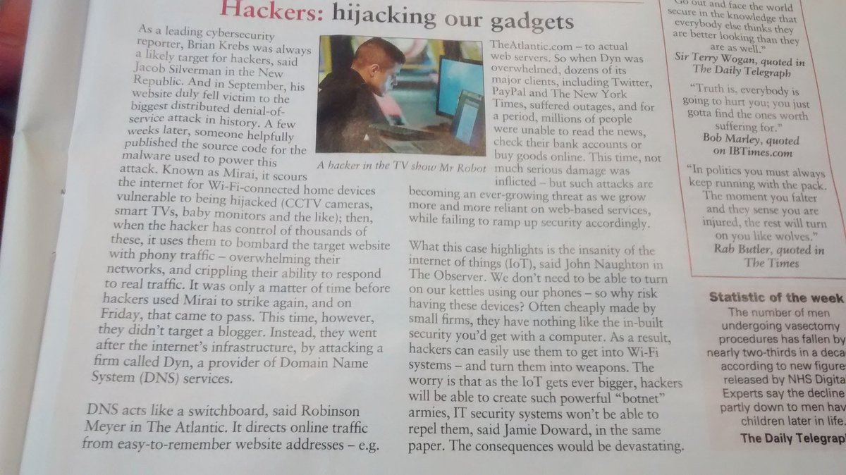 Interesting read about the disbenefits and risks of the internet of things