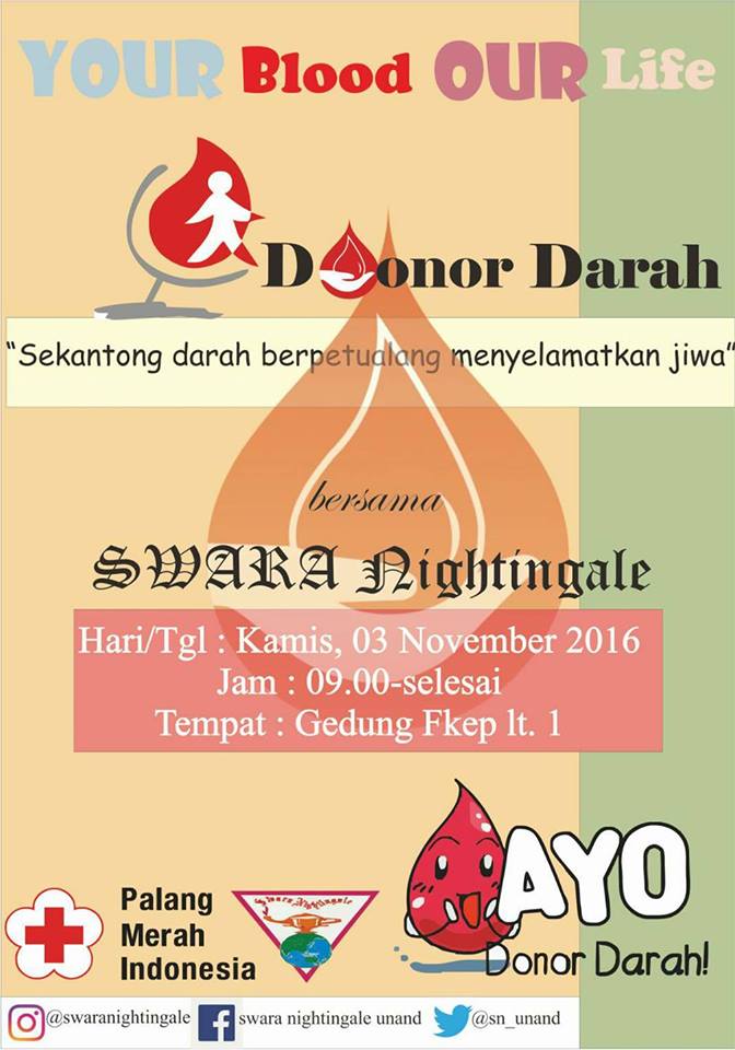 jangan sampai ketinggalan ya, cek tanggalnya !
YUK DONOR DARAH !
karena berbagi tak kan rugi :)
