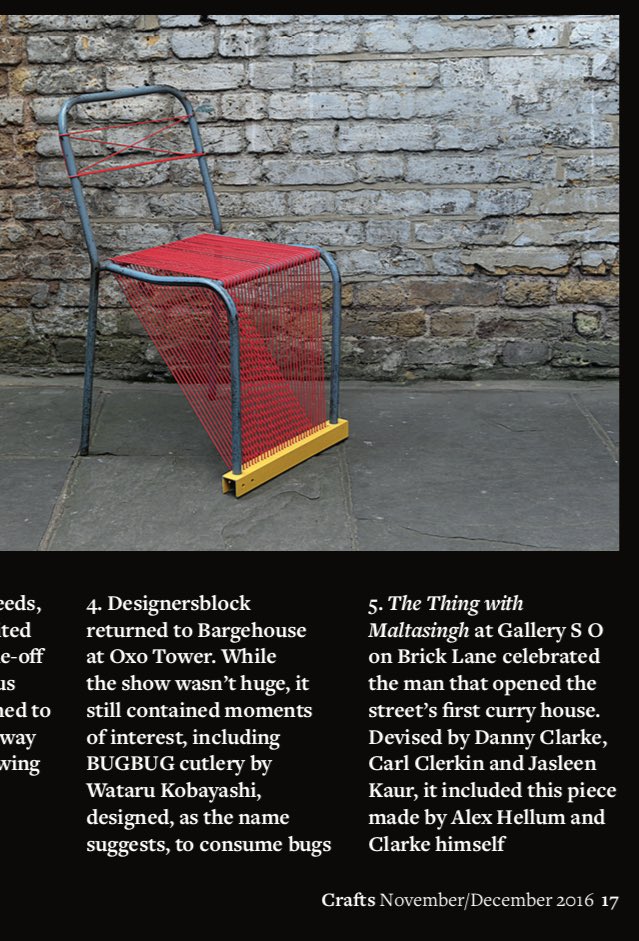 galleryso's tweet photo. The Thing With Maltasingh was selected as one of the @L_D_F highlights by @craftsmagazine #ldf #thethingwithmaltasingh #galleryso https://t.co/o9wL4S1x7S
