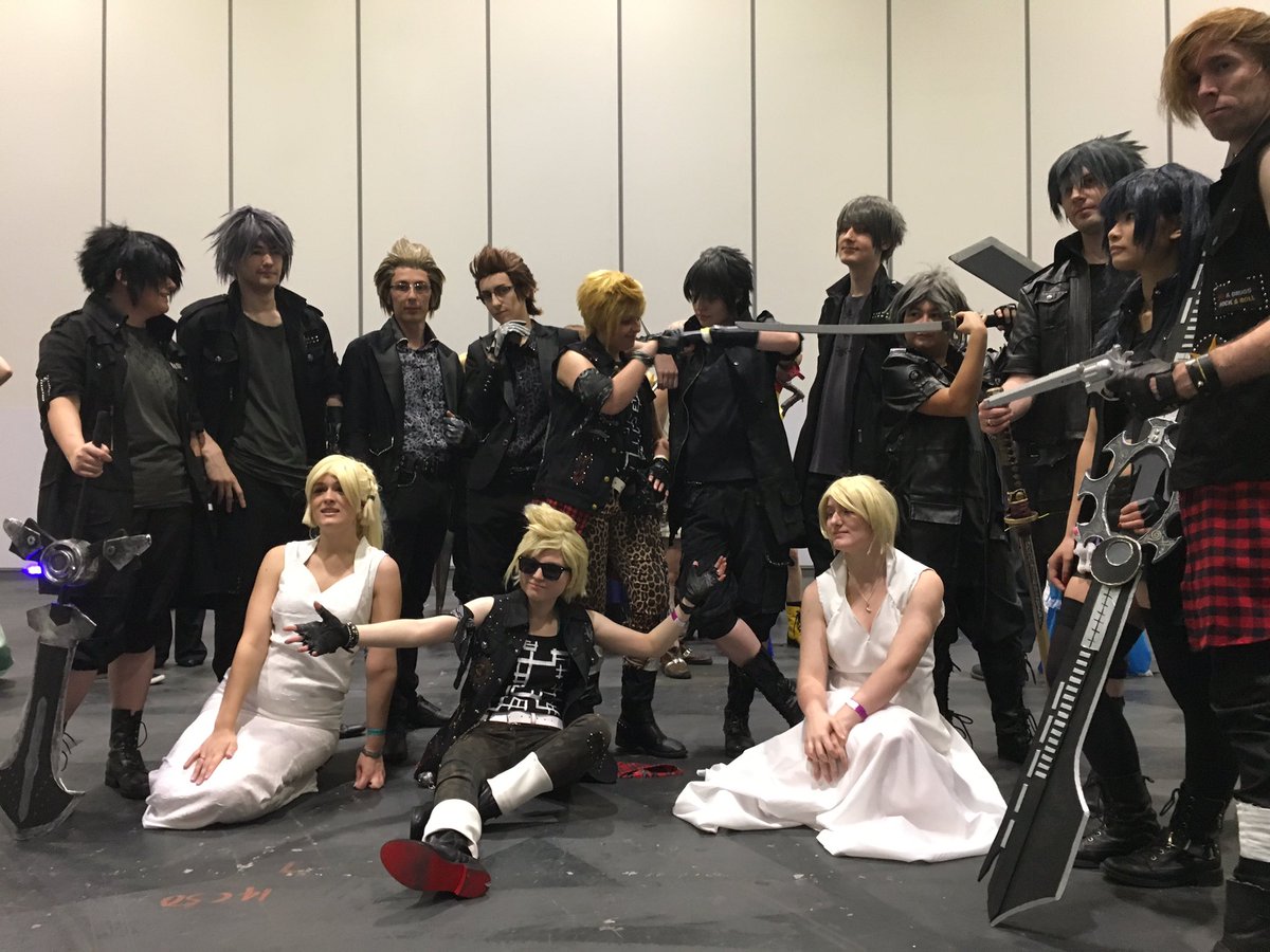 final fantasy xv on twitter thought we d gatecrash a ffxv cosplay