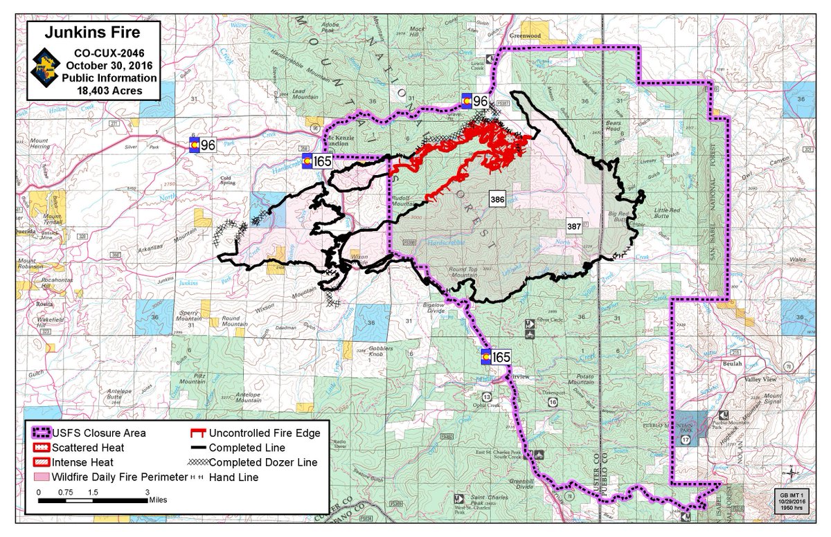 #JunkinsFire update for 10/30