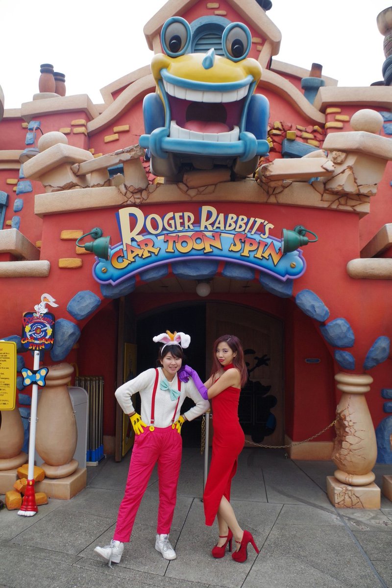 kotorisako's tweet photo. #Dハロ仮装 
#RogerRabbit 
#JessikaRabbit 
#tokyodisneyland 
#TOONTOWN https://t.co/xuACRefWOR