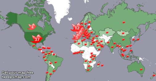My followers live in 110 countries: USA(37%), UK.(12%)... tweepsmap.com/!Drone_Solutio…
Get your free map!