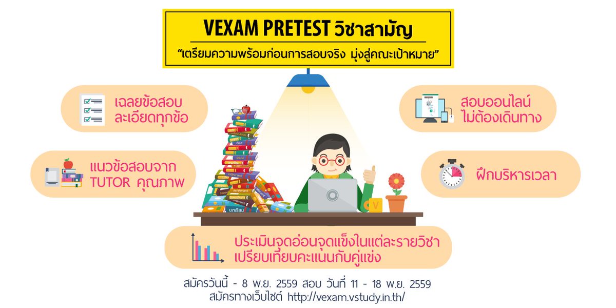 vstudynews's tweet image. VExam PRETEST เตรียมความพร้อม 9 วิชาสามัญ ทั้งวิทย์และศิลป์ โดยทีมติวเตอร์คุณภาพ vstudy.in.th/vnews/90 #9วิชาสามัญ #dek60 #vexam #pretest