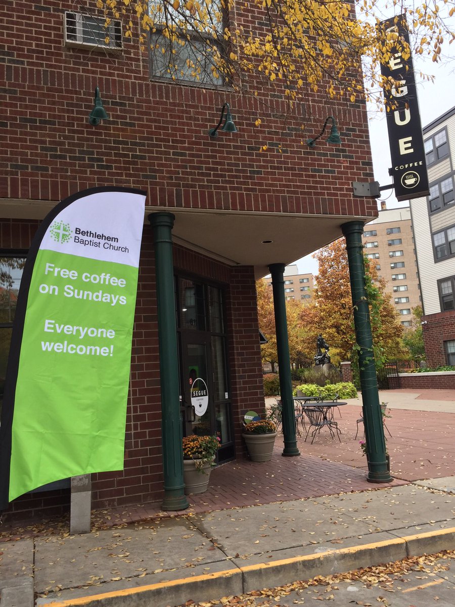 The newest Sunday School class at the #DTCampus is underway, just down the street. 9AM at <a href="/Seguecafeeast/">Segue Cafe</a>. #SegueToWorship