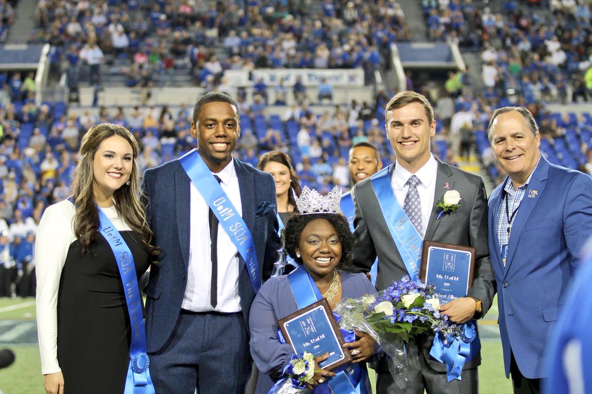 UofMHomecoming's tweet photo. Congratulations to the 2016 Mr. &amp; Ms. University of Memphis - Robert Allen &amp; Tonika Ingram! 🐯#GTG https://t.co/XlBRWIQsl4
