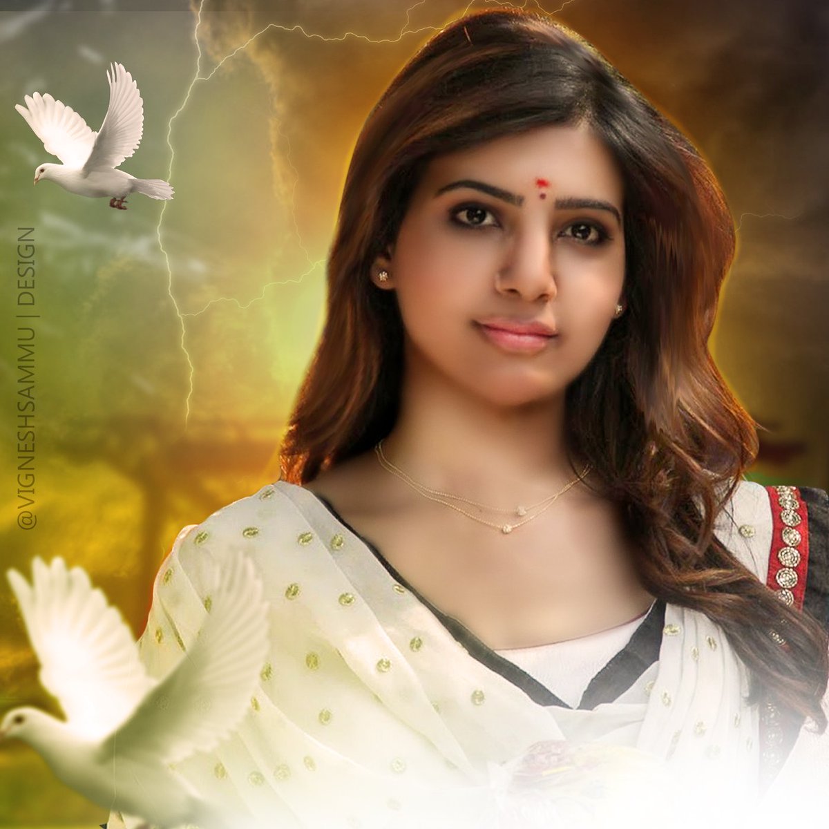 TeamSamanthaFC's tweet photo. @Samanthaprabhu2 #Fan-Art😘😘😘👌👌 https://t.co/3hHg0dJFUO