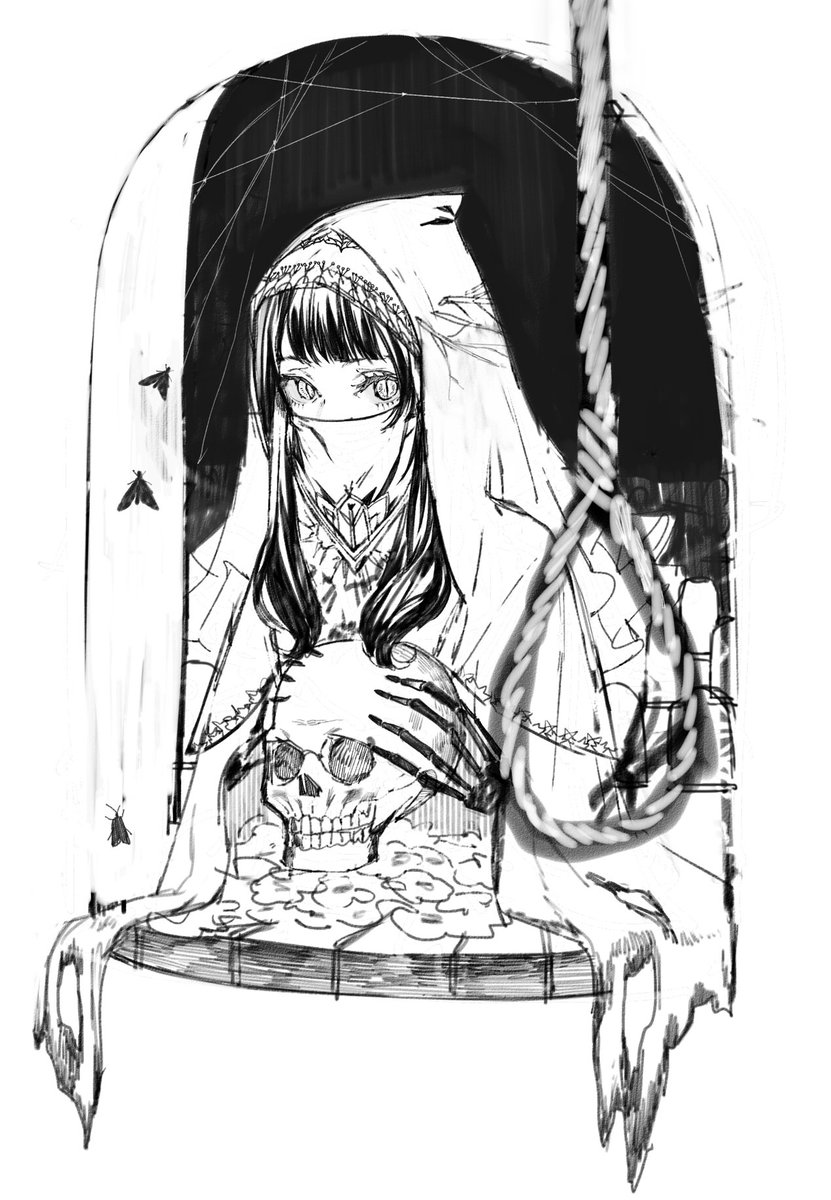 死神さん落書き はっぴーはろうぃん 