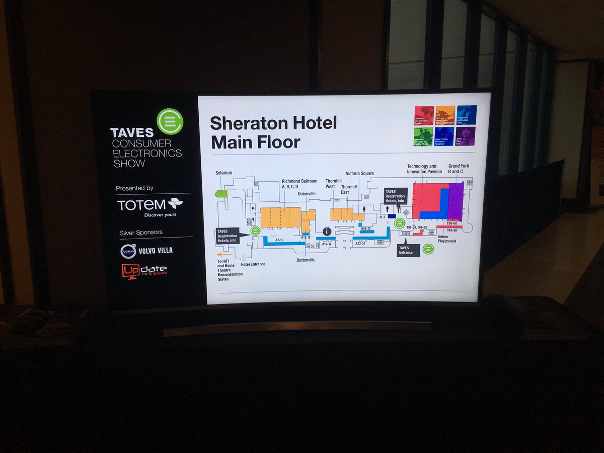 taveshow's tweet image. If you need help locating any exhibitor's booth, keep an eye out for these floor plans on @update_tv #HDTVs or ask any of the #TAVES staff!