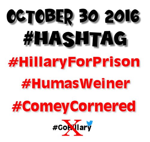 IDigPuzzles's tweet photo. October 30, 2016 #HillaryForPrison #HumasWeiner #ComeysCornered
Dear Twitter Your trending feed seems to be broken. Should I apply for a job https://t.co/3K6l1Bl4Me