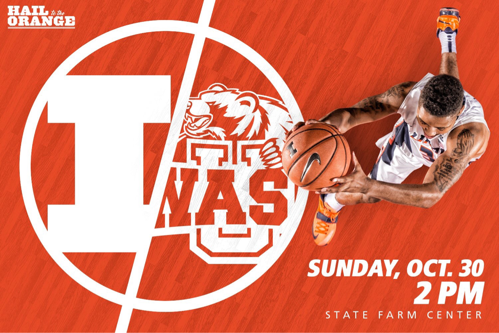 IlliniAthletics's tweet photo. It's officially basketball season! 🏀
Catch @IlliniMBB back in @StateFarmCenter today at 2pm #Illini https://t.co/zUuD5fywj5