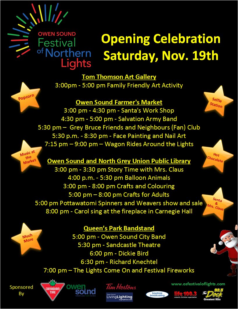 OSFoNL's tweet photo. Here is the schedule of activities for our Opening Celebration. The fun starts downtown at 3pm on Saturday, November 19th. See you there.... https://t.co/plrVWOf5z5