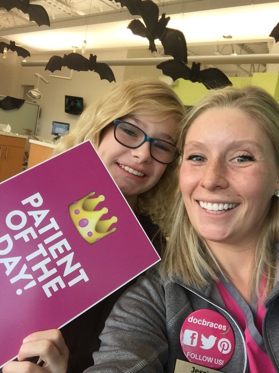 Docbraces's tweet image. It was an exciting "braces off day" in Moncton on Friday, as patient Julia got to unveil her new Docbraces smile, just in time for Halloween