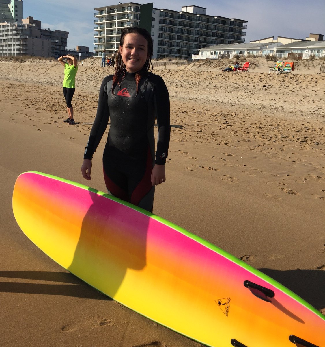 SDMS_Berlin's tweet photo. Lovely day to hang ten with the ASA Surf Into Integrity students and @OceanCitySurf, mentoring kids and building partnerships #surferscode https://t.co/1JmgFQmuGO