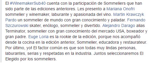 Conocé tres de los seis sommeliers que participan del #WinemakerSub40 <a href="/MarianaOnofri/">Mariana Onofri</a> <a href="/EugeLoria/">Euge Loria</a> y <a href="/mksomm/">Martin Krawczyk</a>