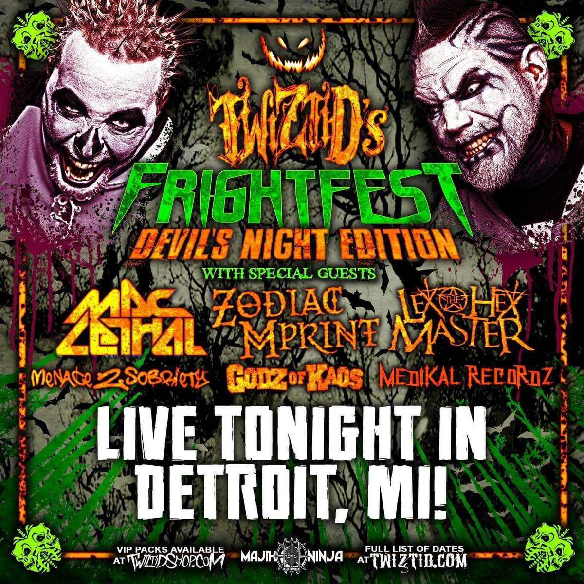 theofficialm2s's tweet photo. Come out and celebrate Devil's Night with us in Detroit murderous!
Doors for this ALL AGES SHOW open @ 6:pm.
#m2s #mne #frightfest2016 https://t.co/jotNPwPWrB
