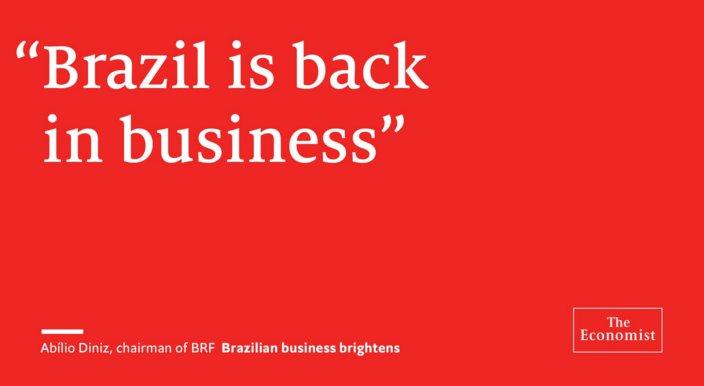 NickNDTech's tweet image. Signs show consumers, bosses and investors are regaining optimism in Brazil&apos;s economy 
buff.ly/2fodxBA 
Via@TheEconomist
#NDTechUK
