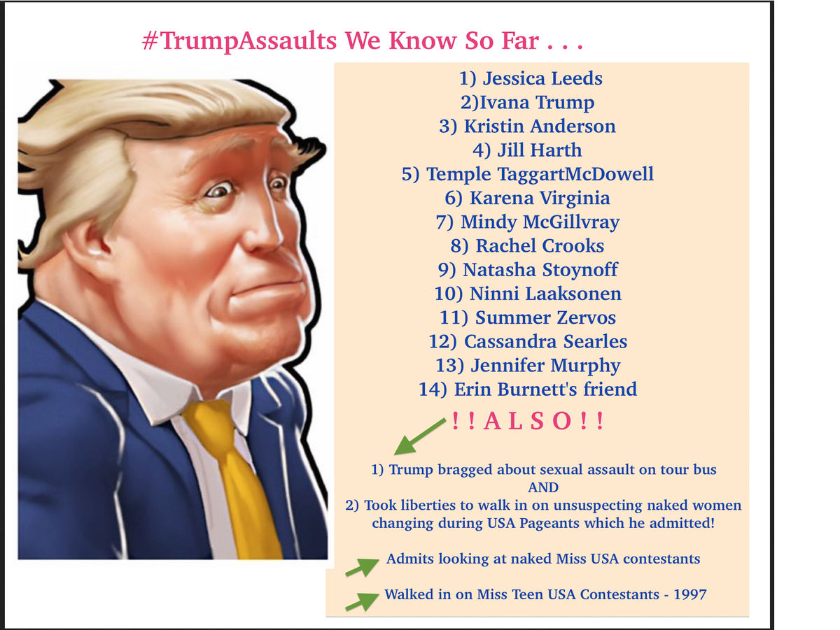 FluffySays's tweet photo. #TrumpAssault victims continue to come forward, but you know >>> #emailsAgain https://t.co/ewiUcNN8ru