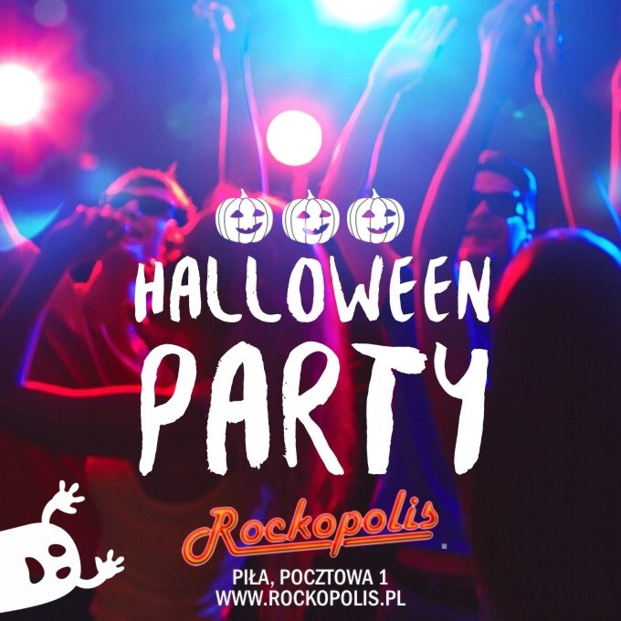 RockopolisPL's tweet photo. Już w poniedziałek u nas #Halloween #Party! Taneczne, nieśmiertelne #hity i #konkursy z nagrodami! Wstęp wolny! #Piła #Rockopolis https://t.co/F57PNnorib