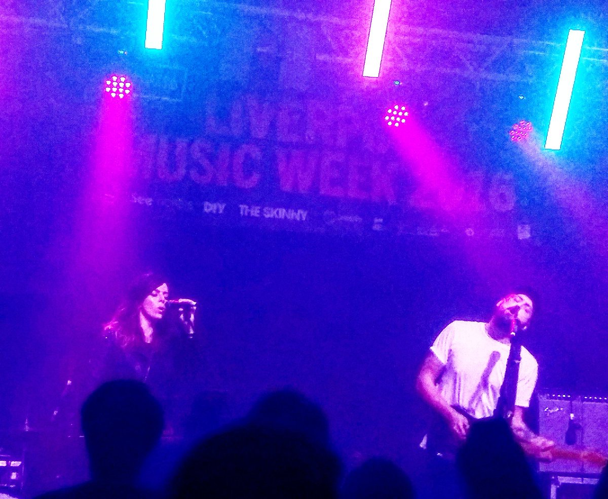 JMarleyWrites's tweet photo. Look it's @haarmband absolutely nailing it on their live debut @ArtsClubHQ for @LivMusicWeek. #GITGIG #LMW16 https://t.co/IsKnn1QXDx