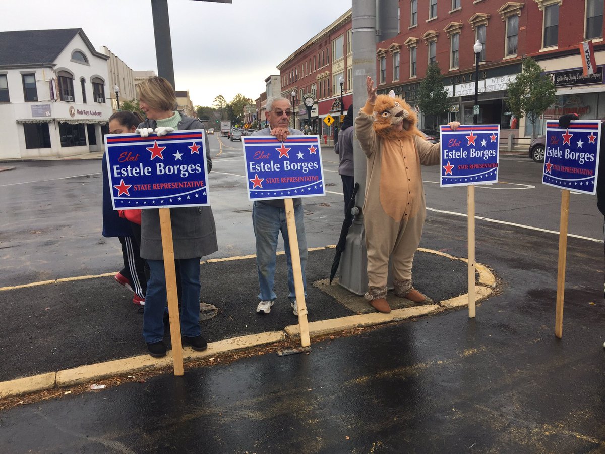 Estele4StateRep's tweet photo. 9 days 'til election day! Thanks to all who came out to yesterday's sign holding event. https://t.co/EbmKemQuxH