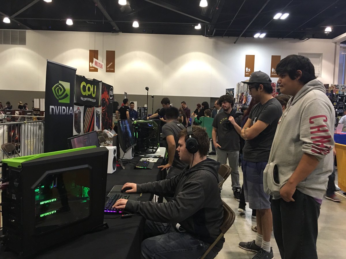 NVIDIAGeForce's tweet photo. At #BaseLAN30? Be sure to head to the demo zone to check out our booth! @AYBOnline https://t.co/hhQQa7eIcT