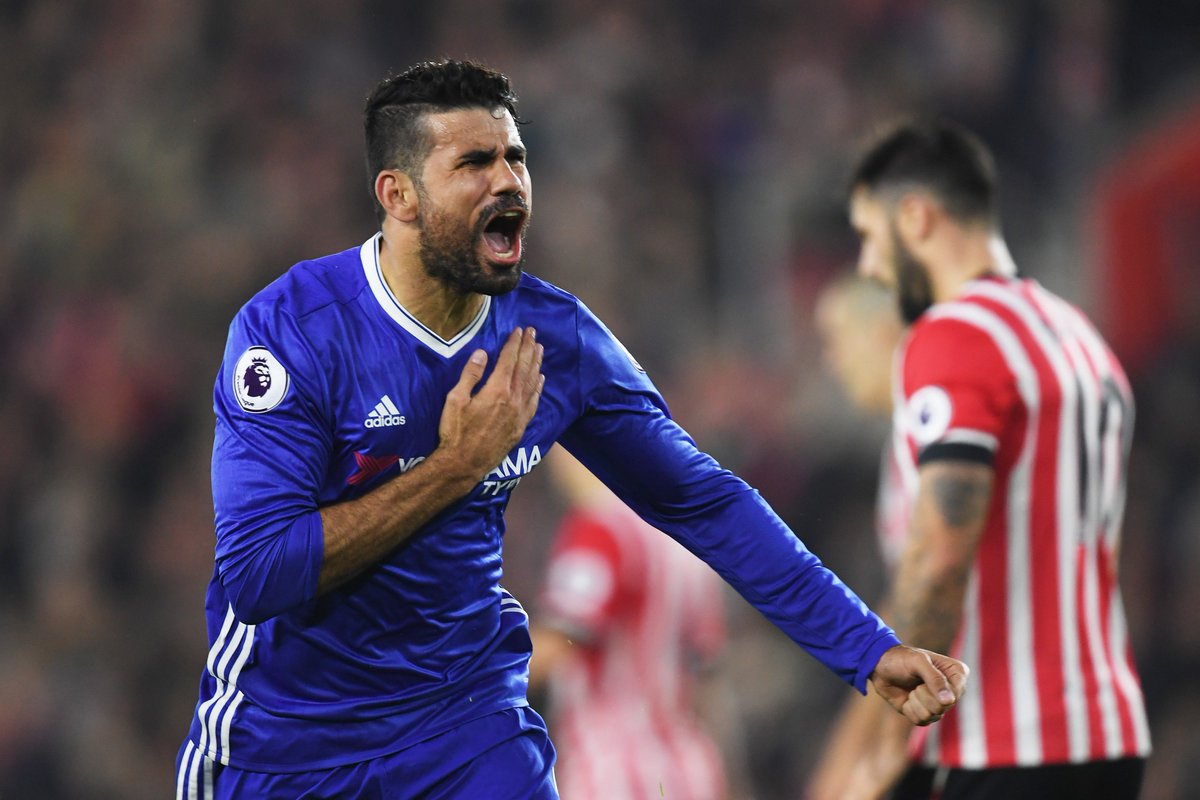 ChelseaFC's tweet photo. It looks like Diego enjoyed that one... #CFCLive https://t.co/7zoYw6BMcP