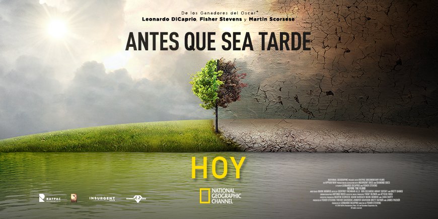 MinamPeru's tweet photo. #AntesQueSeaTarde DiCaprio y Scorsese muestran los devastadores efectos del cambio climático. HOY 9 pm @NatGeo_la https://t.co/DBDYFYZpzf