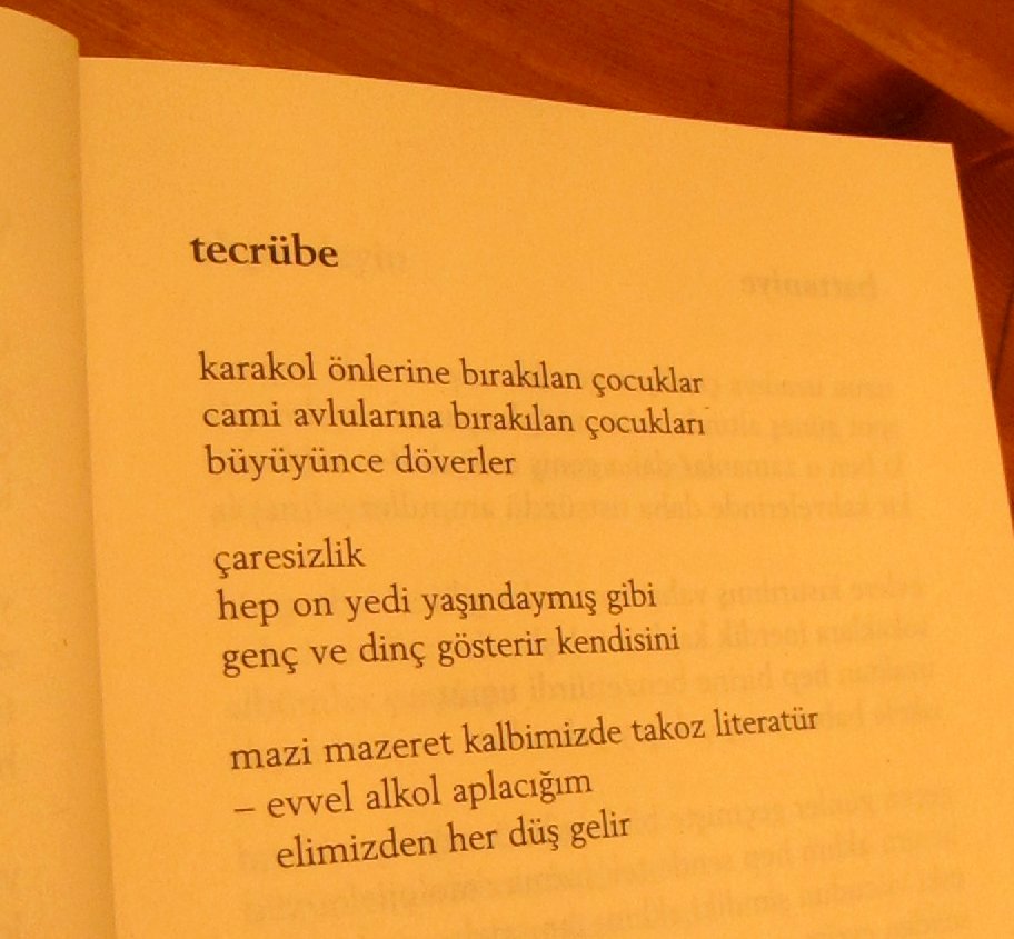 yedi yıl sonra
yeni bir kitap
