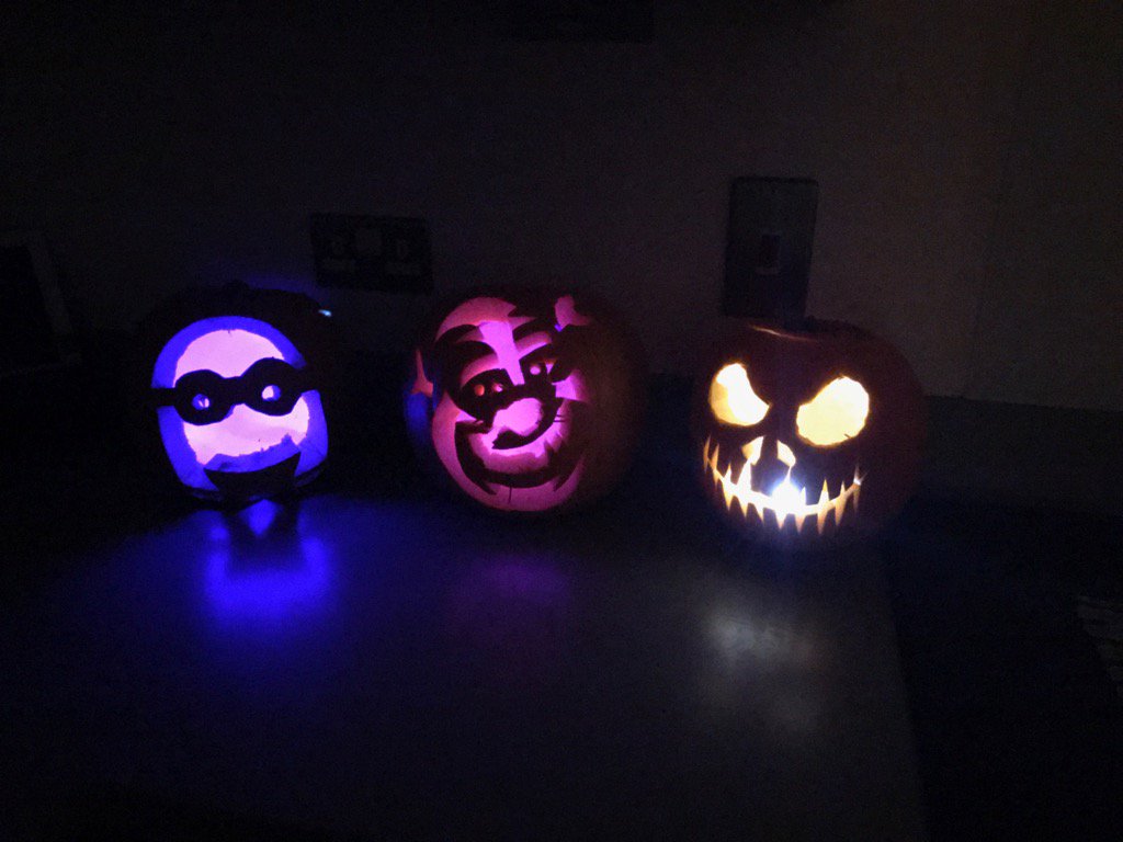 Pumpkin's ready for Halloween