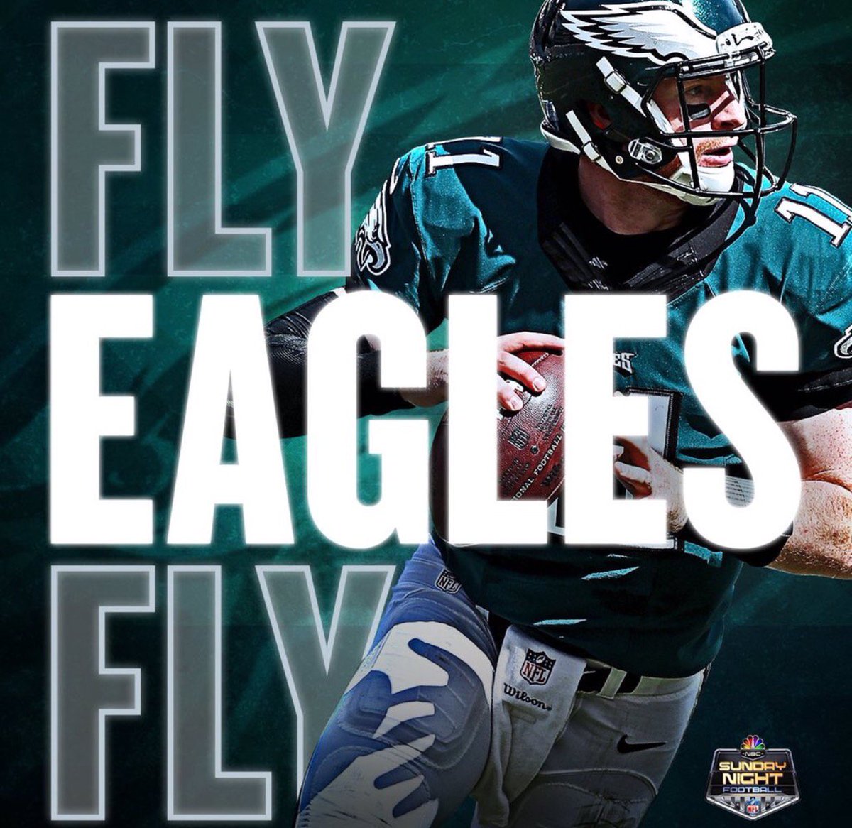 cj_wentz's tweet photo. Playing for an Audience of One tonight with my brothers! #AO1 #flyeaglesfly https://t.co/JzVa9UAC26