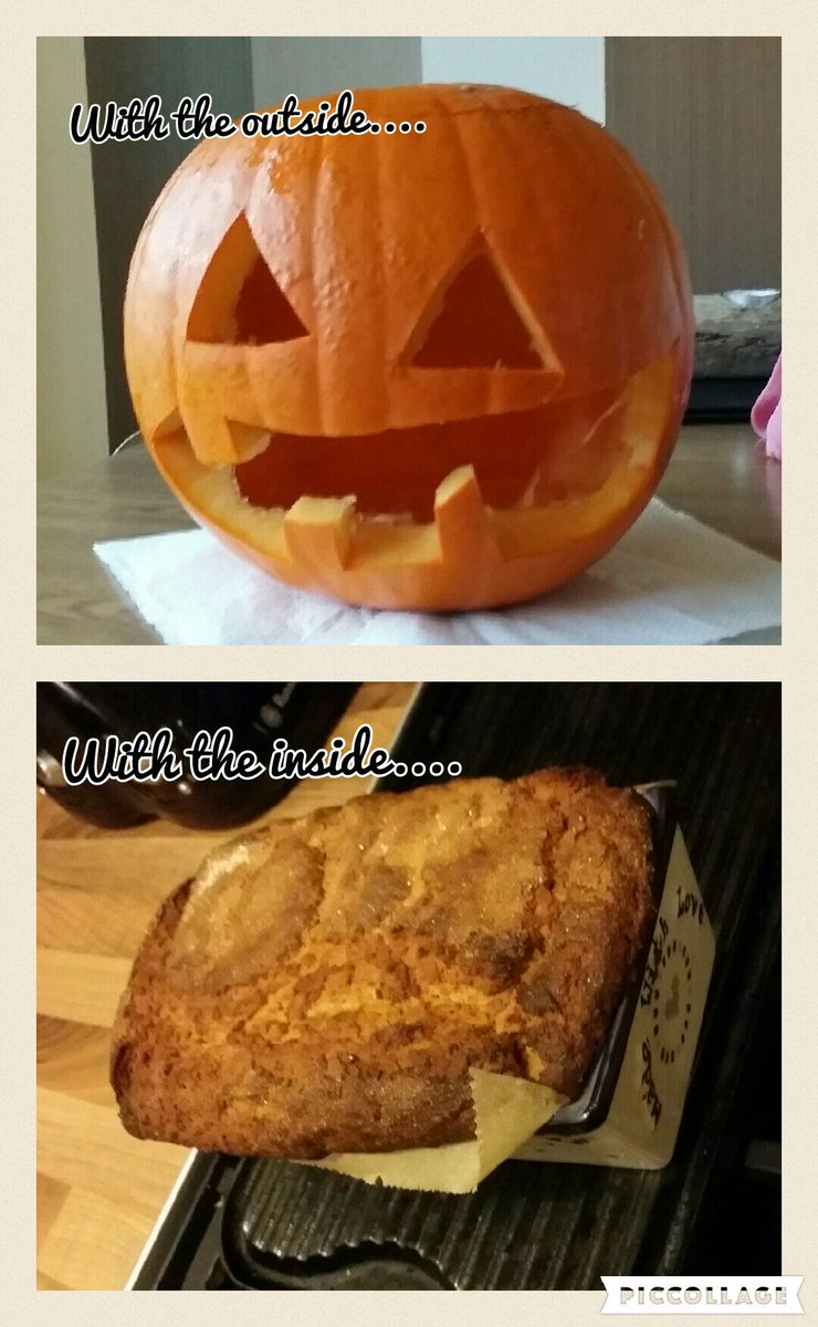 saveandsavour's tweet photo. Do not waste your pumpkins people!
This is spoced pumpkin loaf but there are lots of recipes out there... be creative🎃 https://t.co/xbThfSZ7CZ
