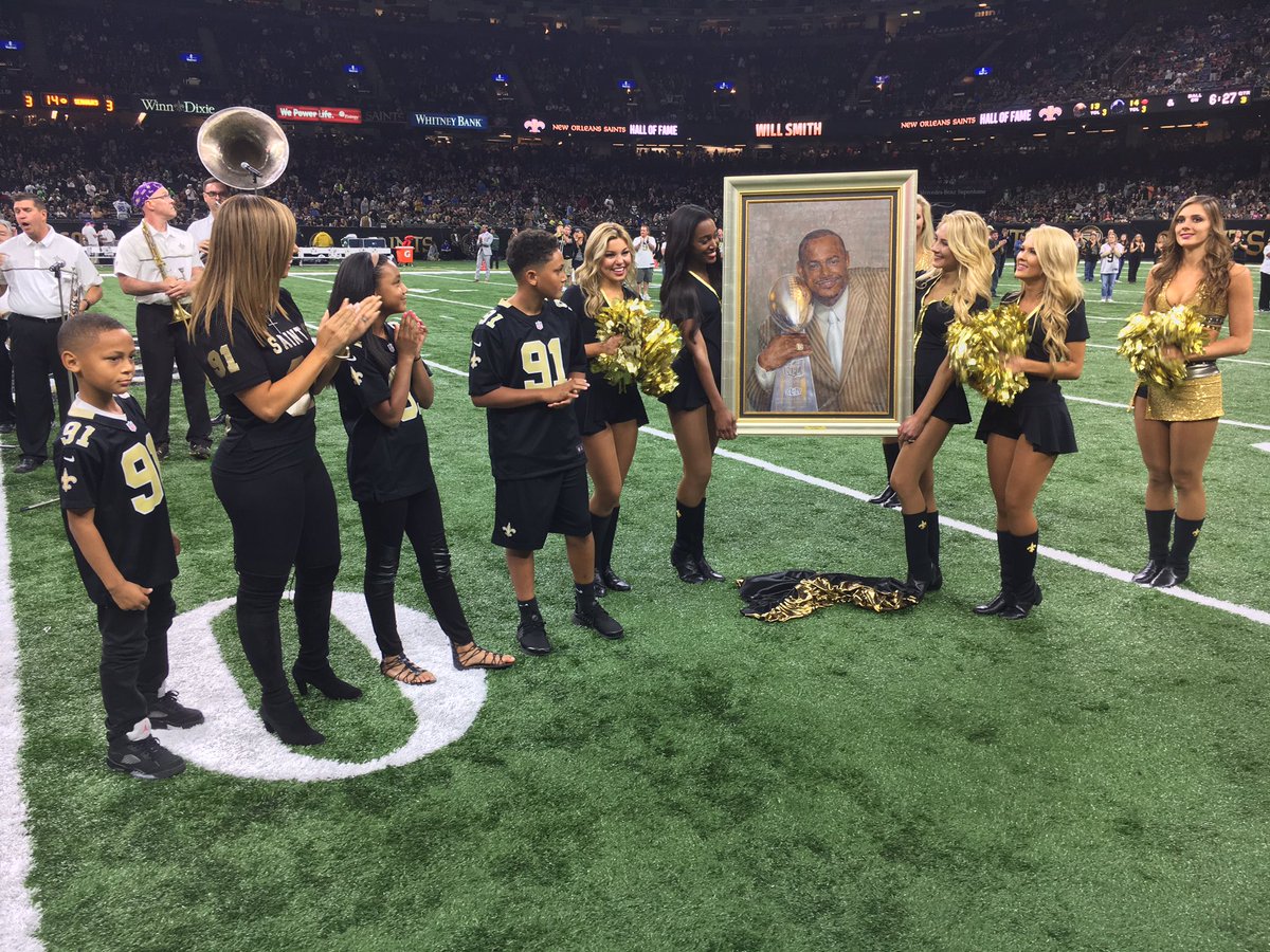 Saints's tweet photo. Honoring two great families into the #Saints Hall of Fame! https://t.co/OW7lZCPpi2