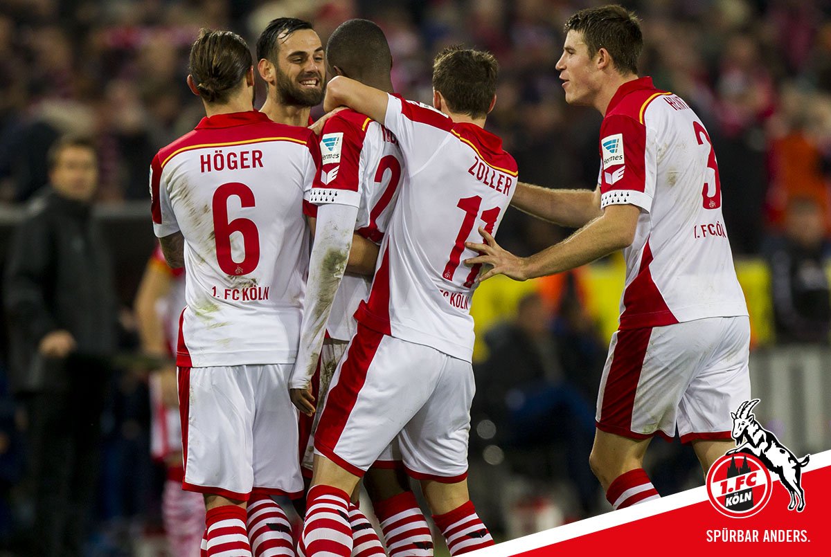 fckoeln's tweet photo. .@AModeste15 über den ersten Treffer: "Ich glaube, ich habe ein bisschen berührt." #KOEHSV #effzeh @SiZolli https://t.co/iiKKs9Tnck