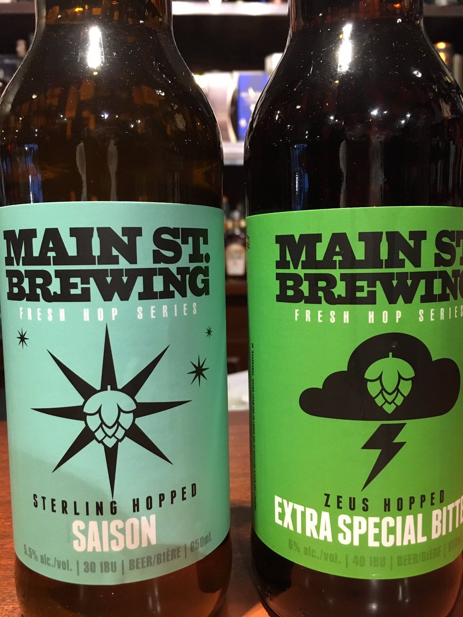 McNutterButter2's tweet photo. Enjoying the Fresh Hopped Saison today #mainstreetbeer https://t.co/9r7SLIaccM