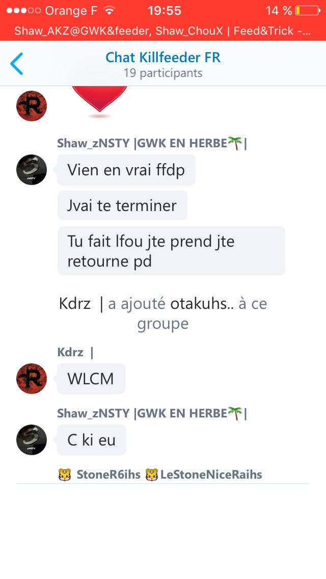 Shaw_Empire_'s tweet photo. Quand deux imbéciles (Kdrz et Raihs) Bombed un Chat d'une team 0,1k: 

- https://t.co/Nnak6qsFRo